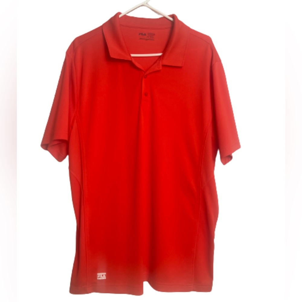 Fila- men’s XL red golf polo